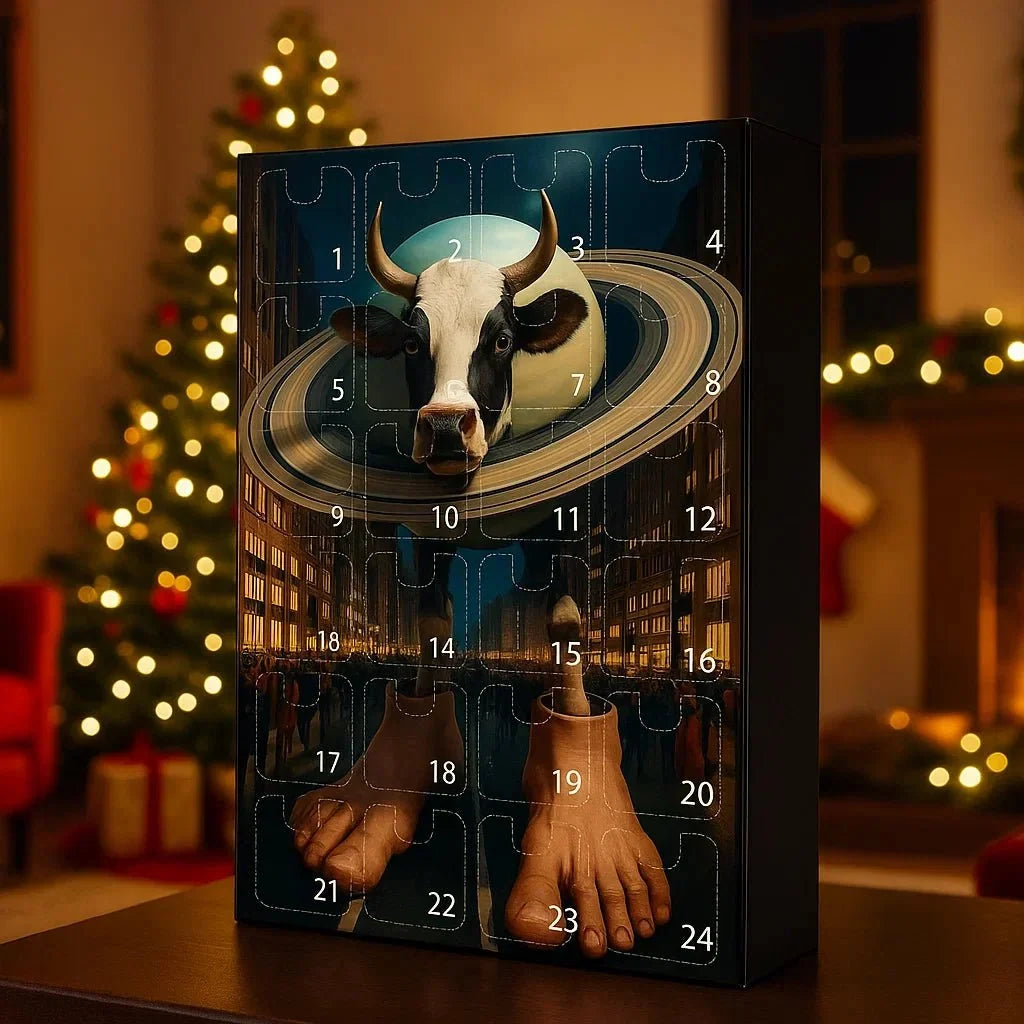 Adventskalender wiederverwendbar robuster Kunststoff mit 24 Teilen