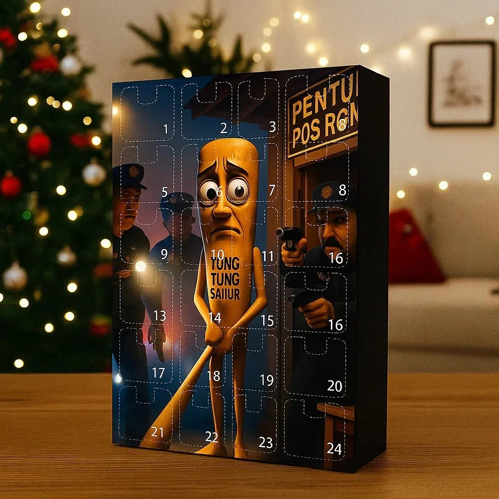 Adventskalender wiederverwendbar robuster Kunststoff mit 24 Teilen