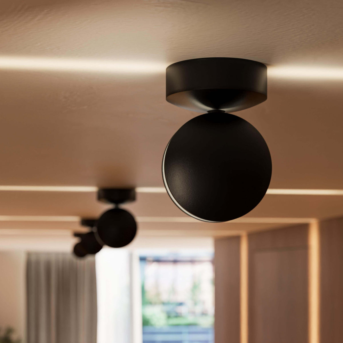 Ambiente-Wandleuchte LED 360-Grad drehbar mit Licht-Schatten-Spiel 11