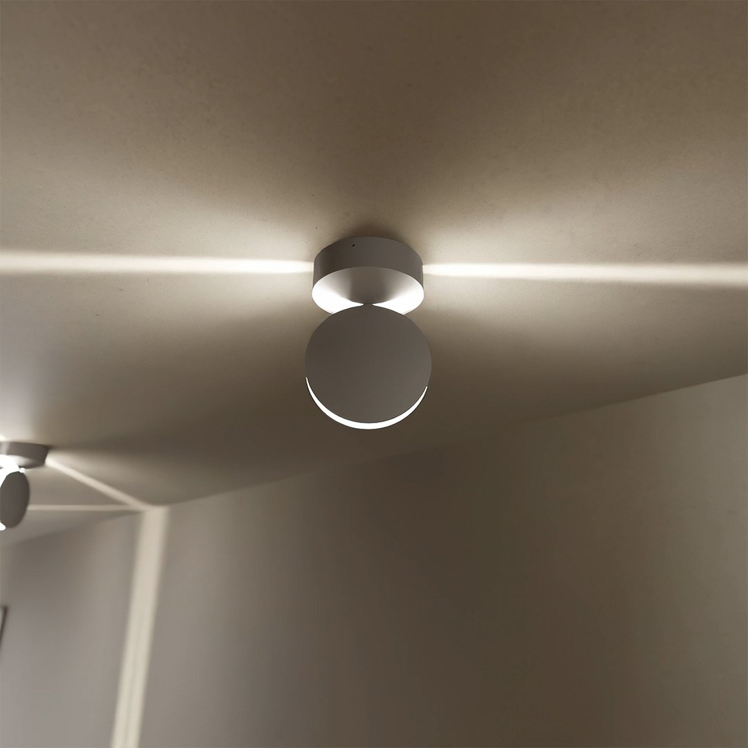 Ambiente-Wandleuchte LED 360-Grad drehbar mit Licht-Schatten-Spiel 3