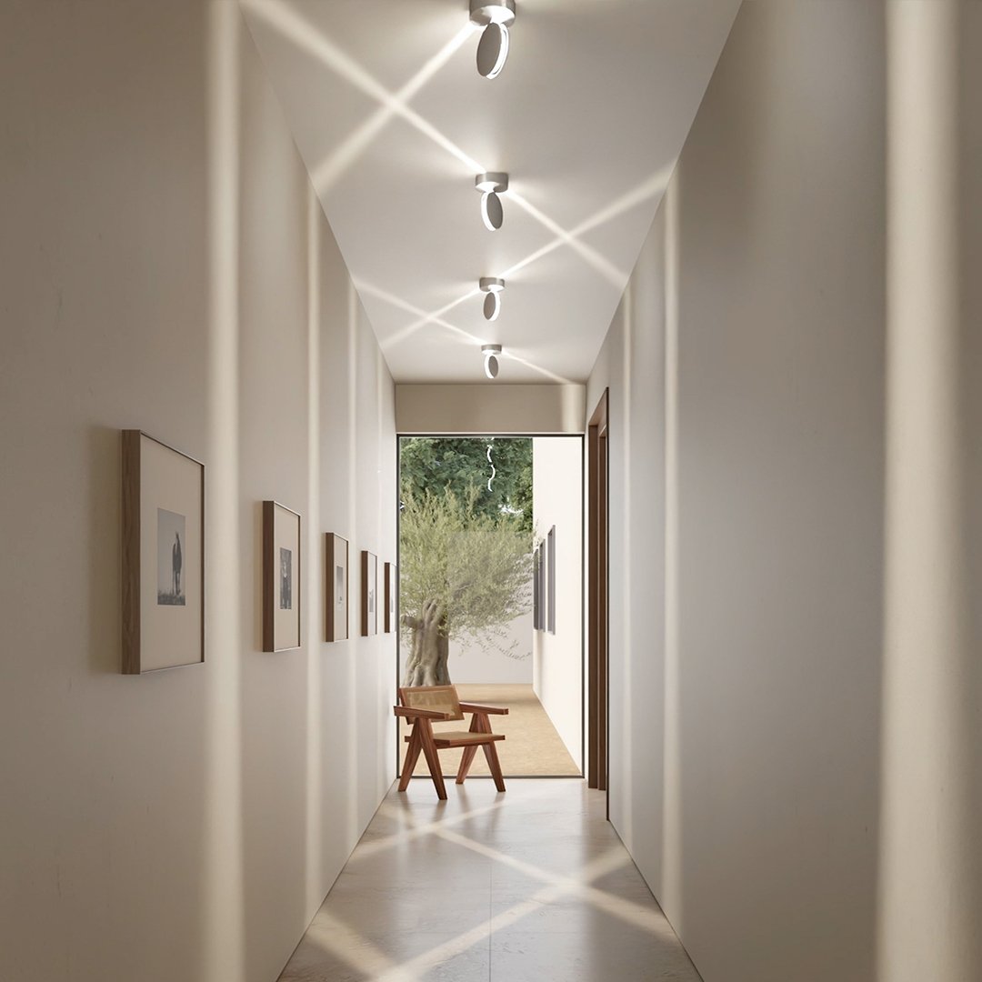 Ambiente-Wandleuchte LED 360-Grad drehbar mit Licht-Schatten-Spiel 7