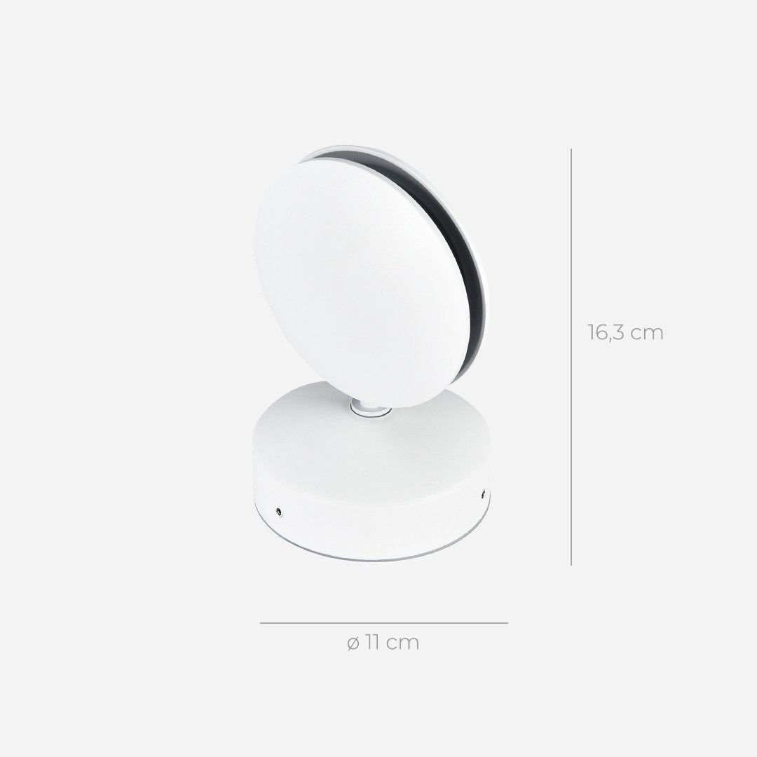 Ambiente-Wandleuchte LED 360-Grad drehbar mit Licht-Schatten-Spiel 9