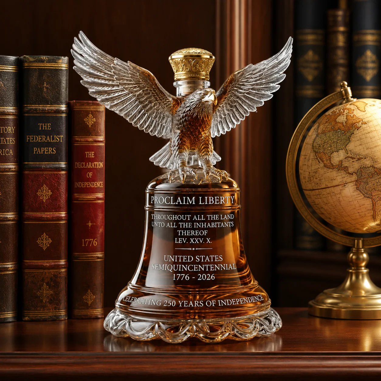Amerikanischer Adler Freiheitsglocken-Dekanter | Whisky-Karaffe | Sammlerstück | EagleCrest
