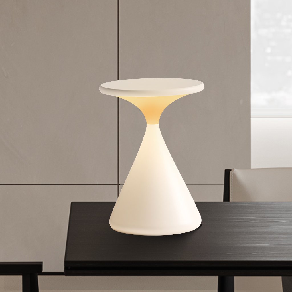 Hourglass LED table light | Dimmable & wireless | Warm ambient light | LumaCone
