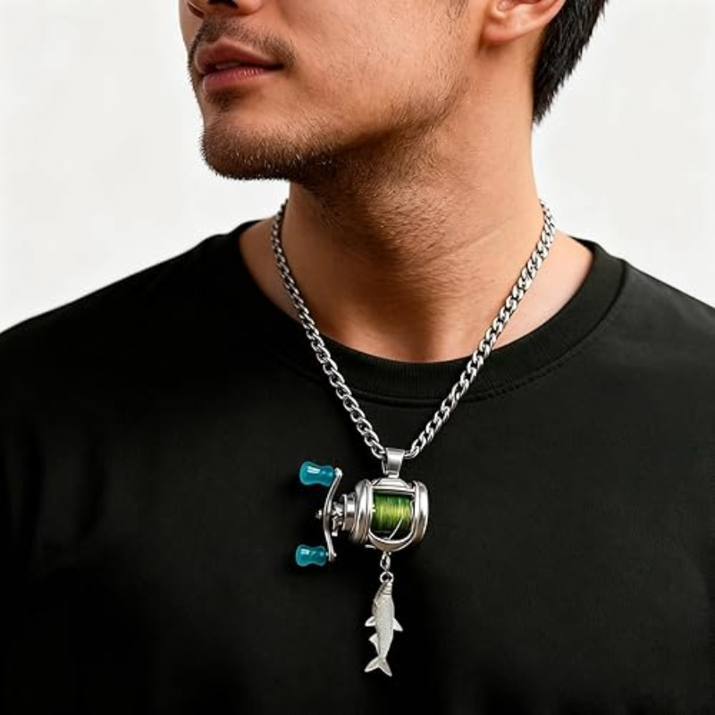 Angelrollen-Anhänger Halskette Unisex | Drehbares Design 1