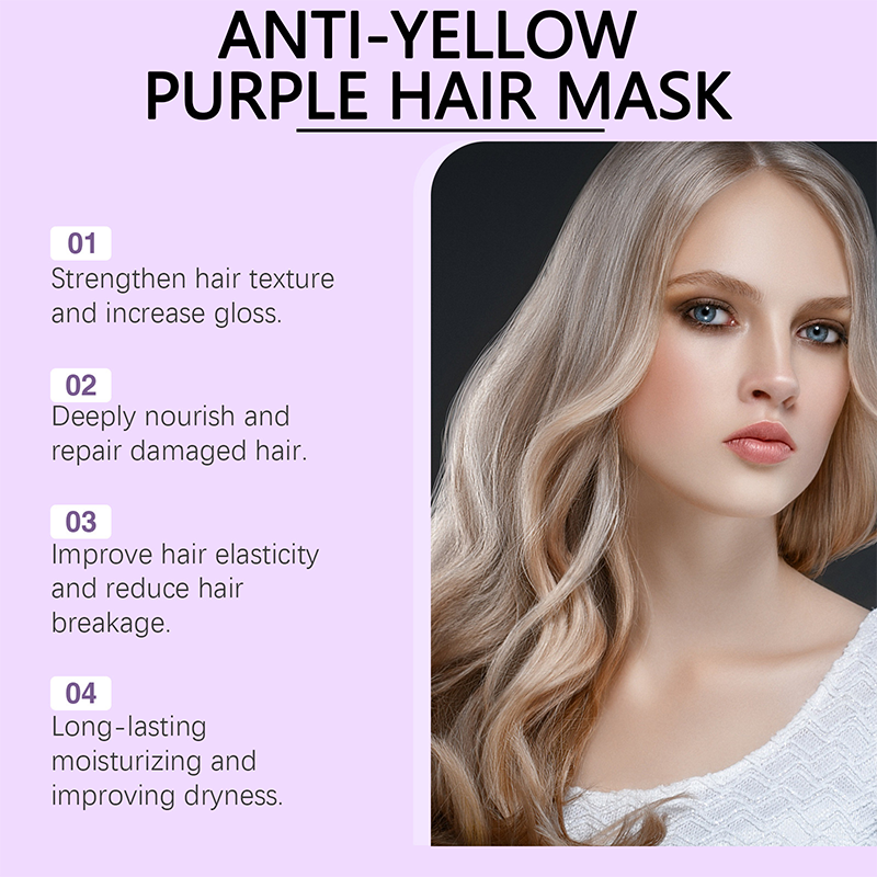 Anti-Gelbstich Haarmaske | Tiefenpflege | Farbkorrektur | SilverGlow