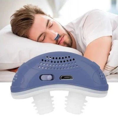Anti-Schnarch Nasengerät mit Luftstrom | Kompakte Atemhilfe ohne Maske | USB-aufladbar | MicroBreath