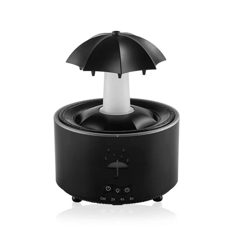 Aroma Diffuser Ultraschall | Regentropfen-Mist mit Fernbedienung | Timer, Farblicht, 300 ml Tank, Automatikabschaltung