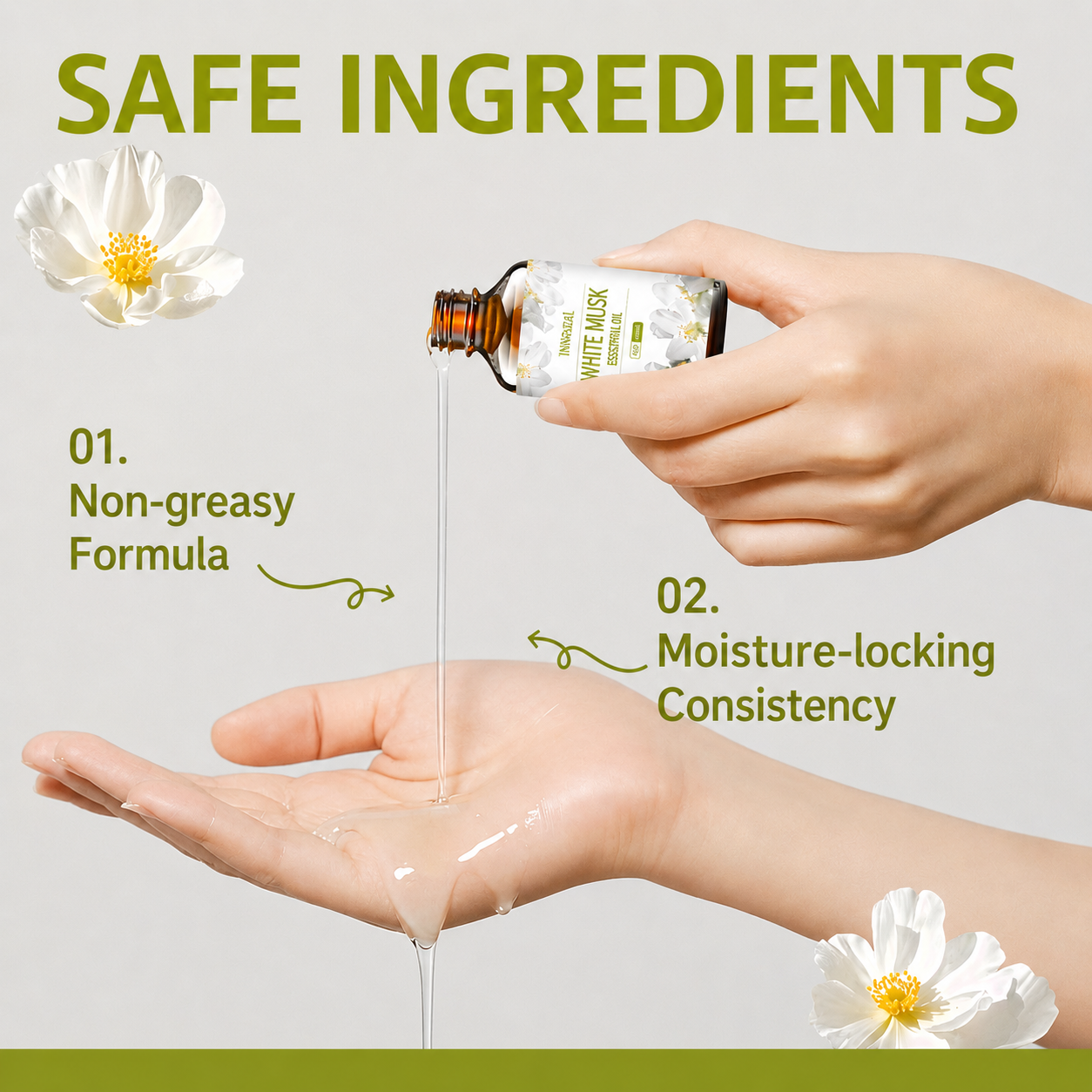 Ätherisches Öl | White Musk Duftöl | Langanhaltender Duft & Entspannende Atmosphäre | Muskara