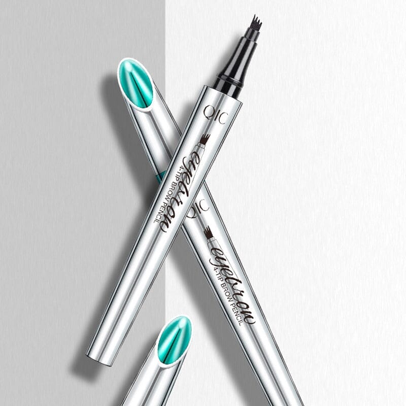Augenbrauenstift | Wasserdichter 3D mit 4 Gabelspitzen | Microblading-Effekt | BrowFinesse