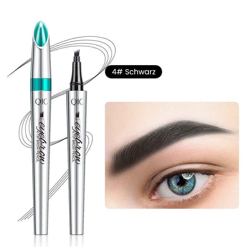 Augenbrauenstift | Wasserdichter 3D mit 4 Gabelspitzen | Microblading-Effekt | BrowFinesse