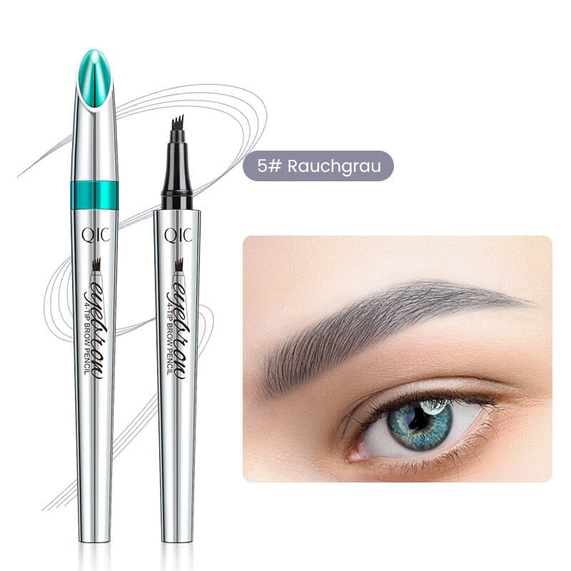 Augenbrauenstift | Wasserdichter 3D mit 4 Gabelspitzen | Microblading-Effekt | BrowFinesse