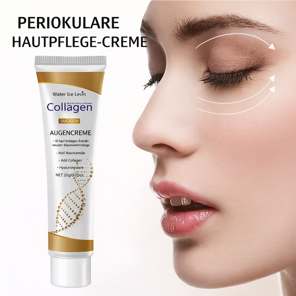 Augencreme Damen | Kollagen Augenpflege | Glattere, Strahlende & Gepflegte Augenpartie | Eyeliora