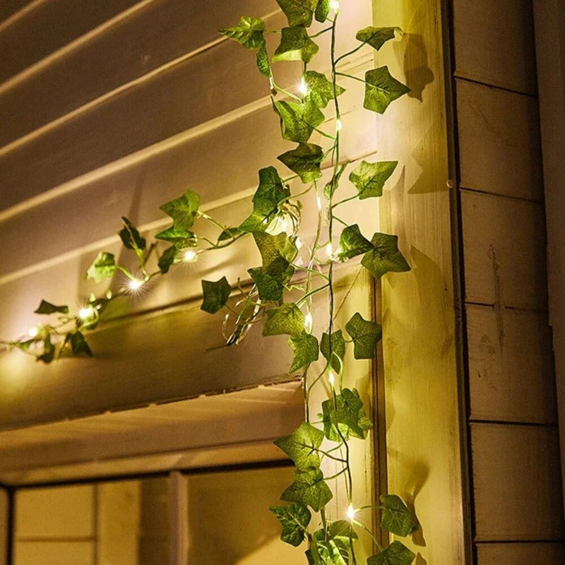 Buitenplantenlamp | Solar LED Klimop-lichtsnoer | Warmwit | Vinelume