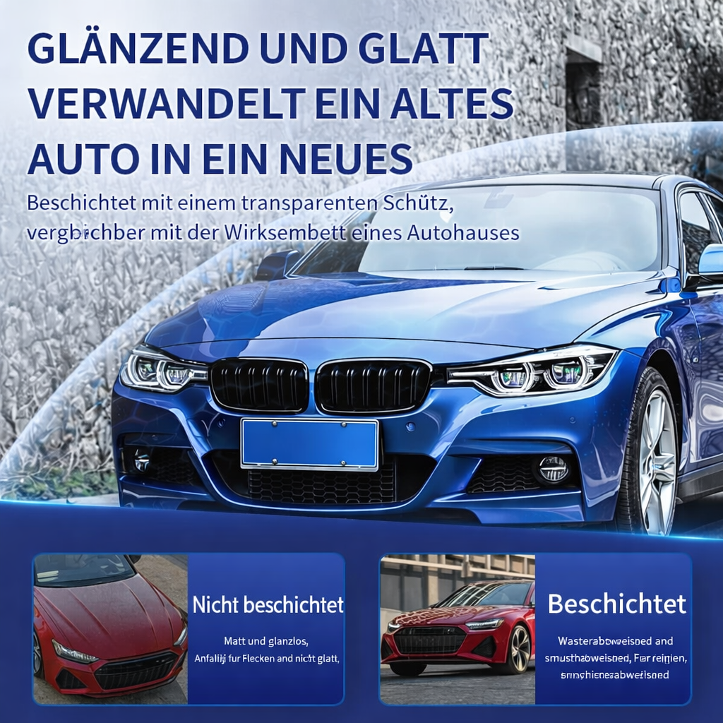 Auto Beschichtungsspray | 3-in-1 Schnellpolitur | Spiegelglanz & Lackschutz | Glosso