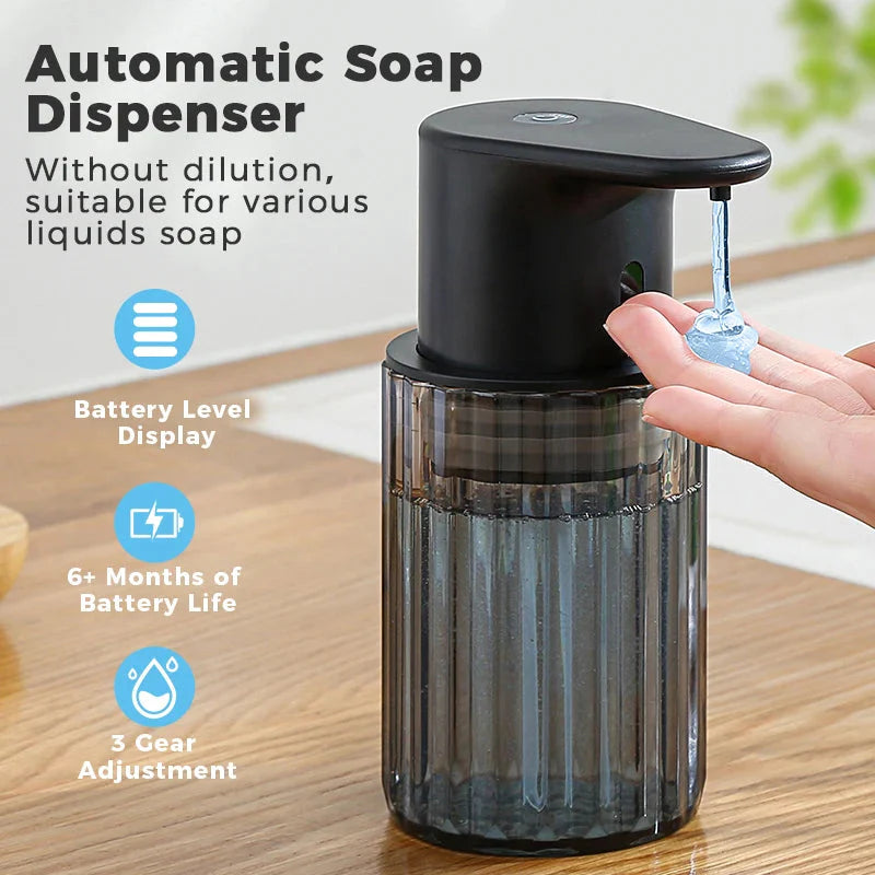 Automatischer Seifenspender | Hygienische Dosierung per Sensor | Aufladbar und Nachfüllbar | HygiaFlow
