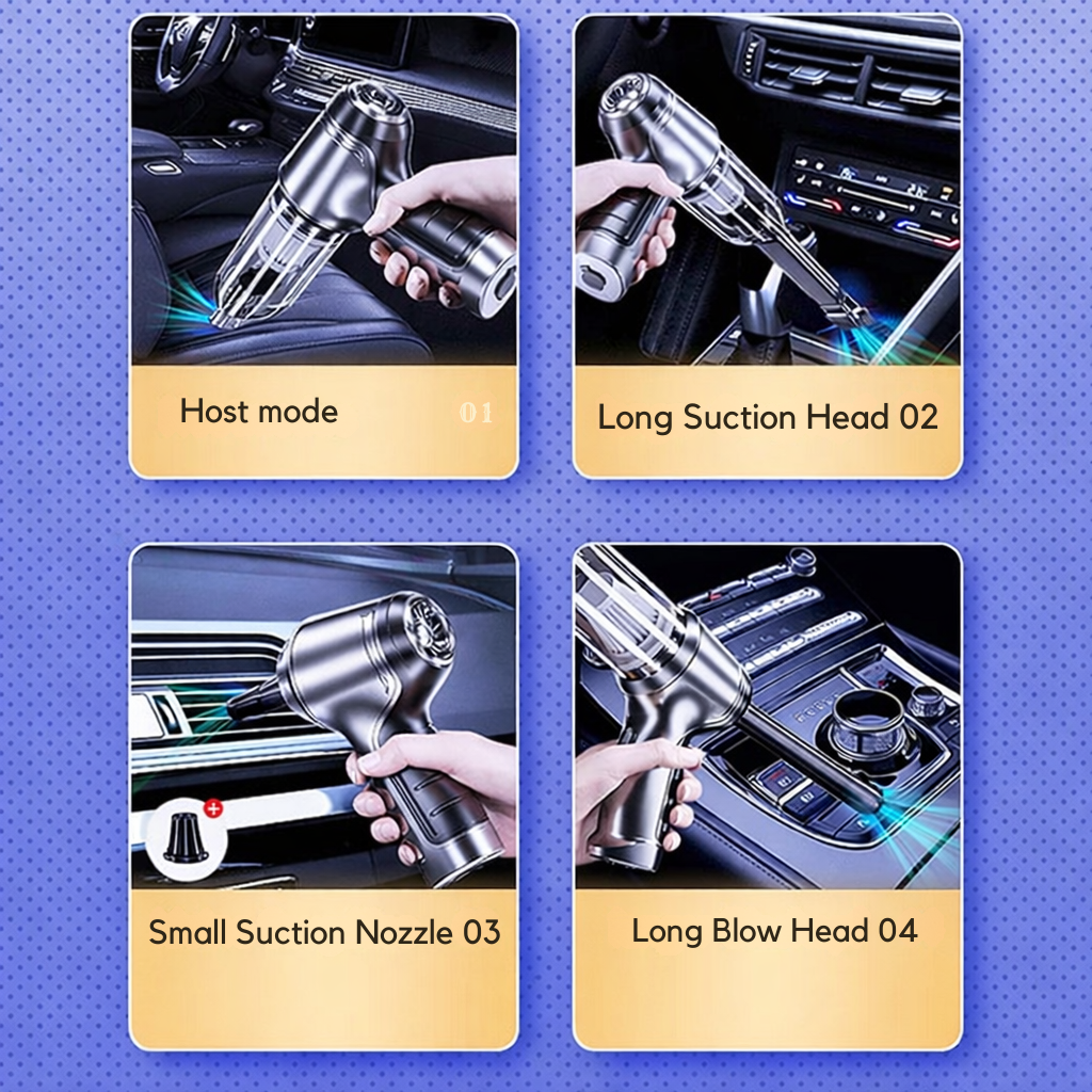 Autostaubsauger | Hohe Saugleistung | Kabellos | CleanVolt