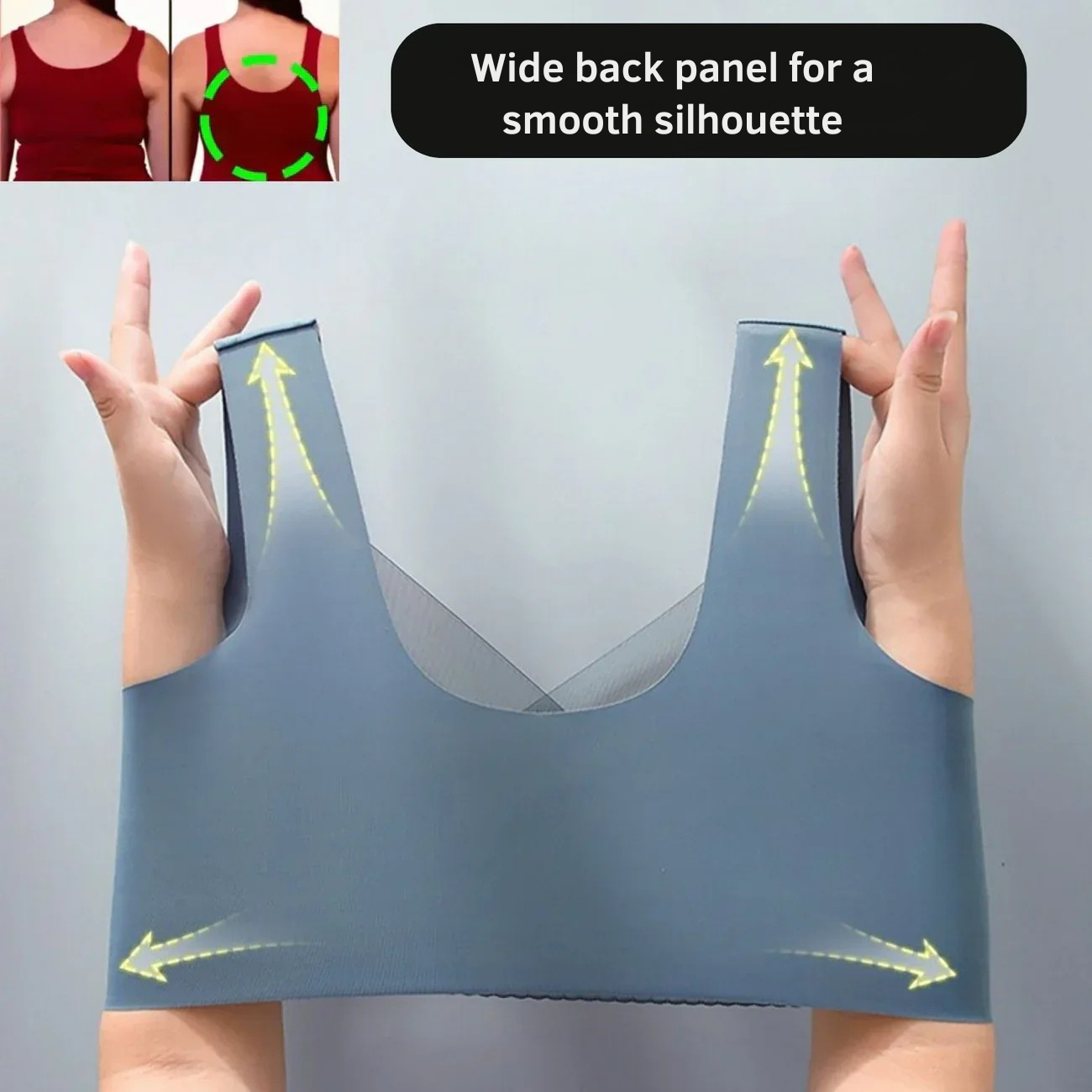 BH ohne Bügel | Nahtloser Komfort BH | Sanfter Push Up Halt | Komfina