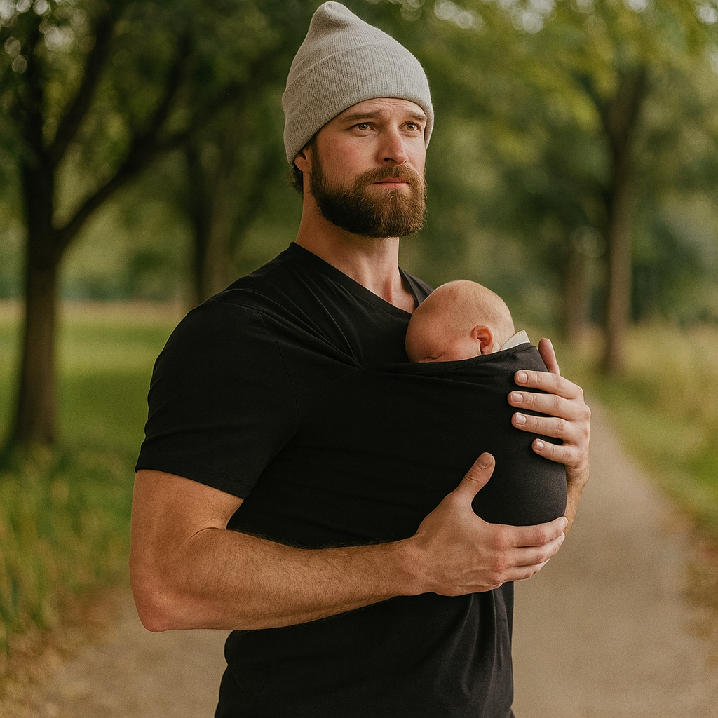 Babytrage Shirt | Freihändiges Baby-Bonding | Elastisches Känguru-Tragetuch-Shirt | SnuggleNest