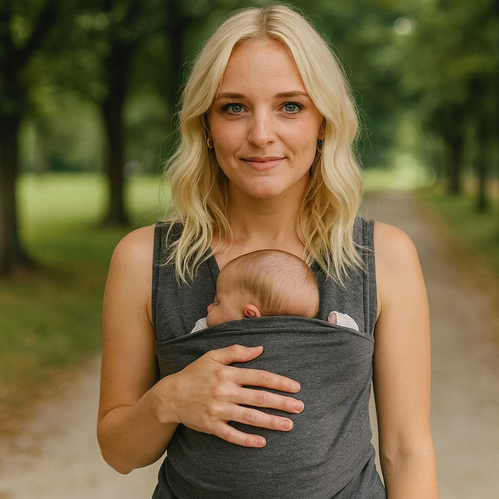 Babytrage Shirt | Freihändiges Baby-Bonding | Elastisches Känguru-Tragetuch-Shirt | SnuggleNest