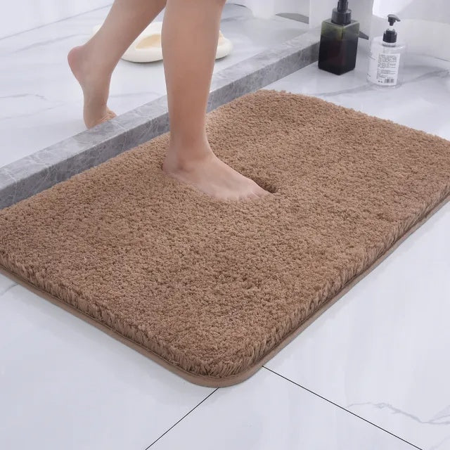 Badematte Rutschfest Flauschig | Saugstarke Mikrofaser-Oberfläche | Maschinenwaschbar & Rutschhemmend für Badezimmer 5