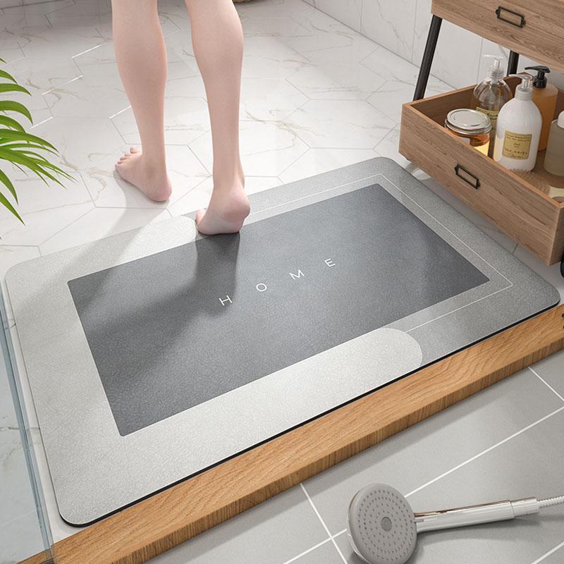 Badematte Schnelltrocknend | Superabsorbierend Mikrofaser | Rutschfest | Aquasoft