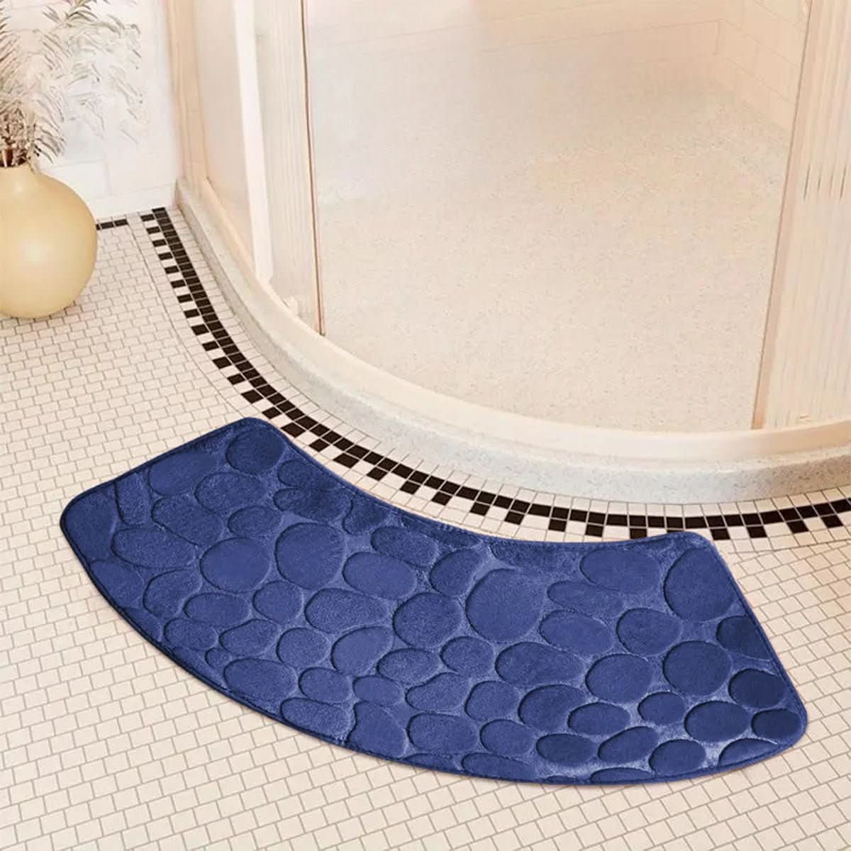 Badematte Weich & Rutschsicher | Saugfähiges Textilmaterial für Nassbereiche | Sicherer Stand vor Dusche & Badewanne 11