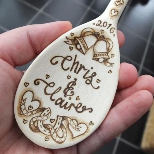 Bastelset | Holzbrenner | Pyrographie für Holz und Leder | Pyrographie-Kit