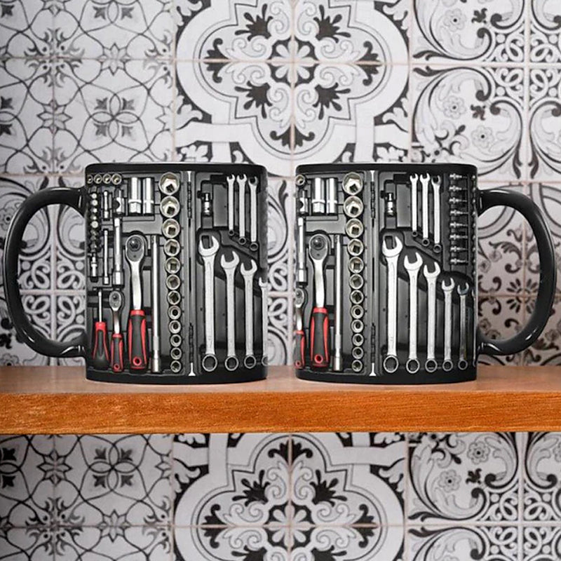Becher | Mechaniker Kaffeetasse | Detailreicher Werkzeug-Print | ToolMaster Mug