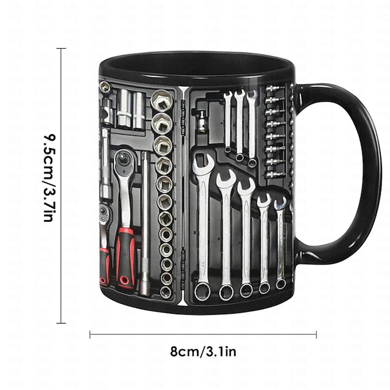 Becher | Mechaniker Kaffeetasse | Detailreicher Werkzeug-Print | ToolMaster Mug
