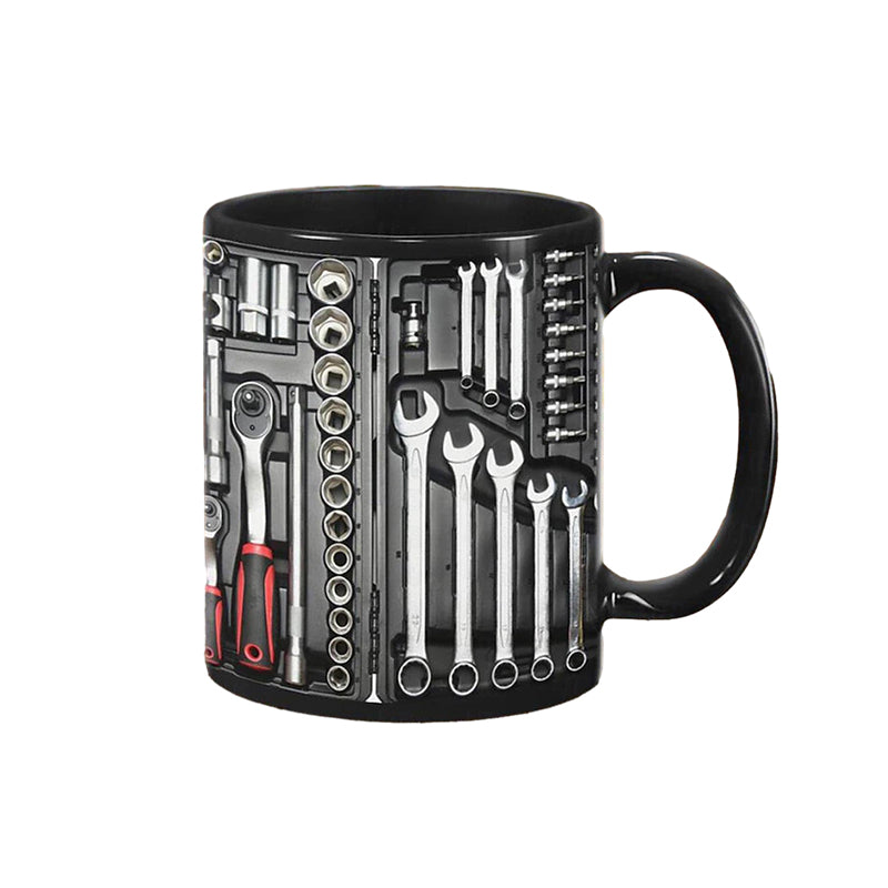 Becher | Mechaniker Kaffeetasse | Detailreicher Werkzeug-Print | ToolMaster Mug