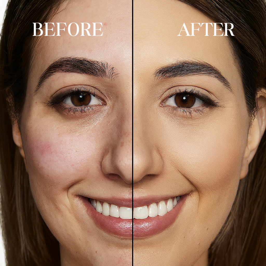 Bilden | Foundation mit Farbwechsel | Natürliches Glow-Finish | GlowBlend