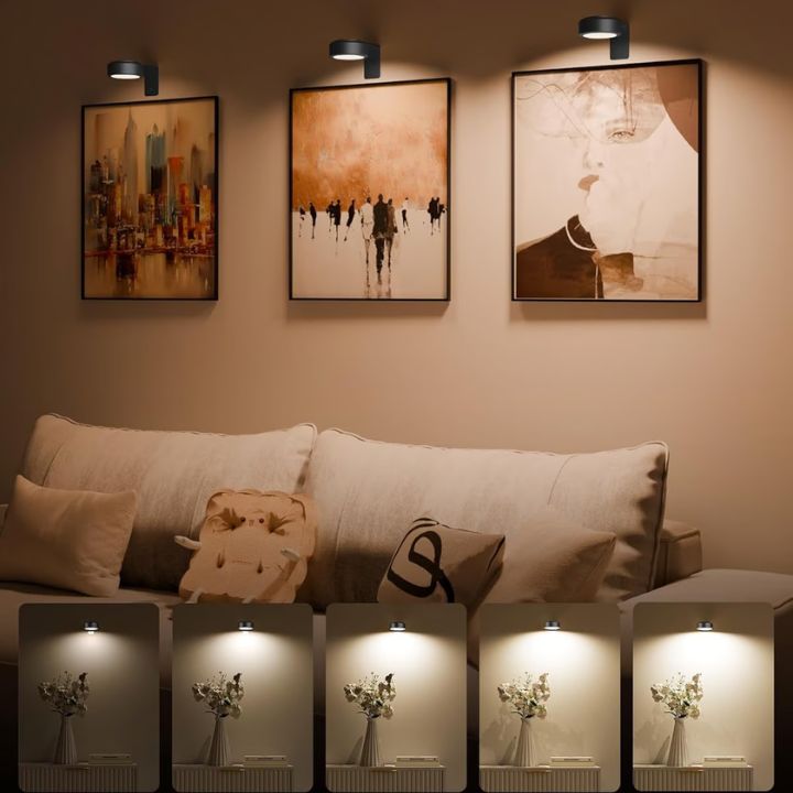 Bilderleuchte | Magnetische LED | 13 Lichtmodi | Dimmbar & Wiederaufladbar