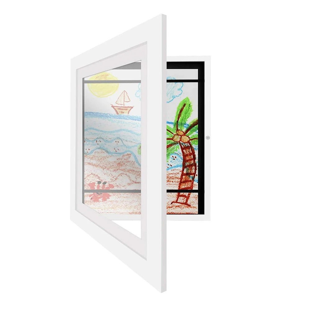 Bilderrahmen | Kunstwerke schnell wechseln | Magnetverschluss, Frontöffnung | FrameJoy