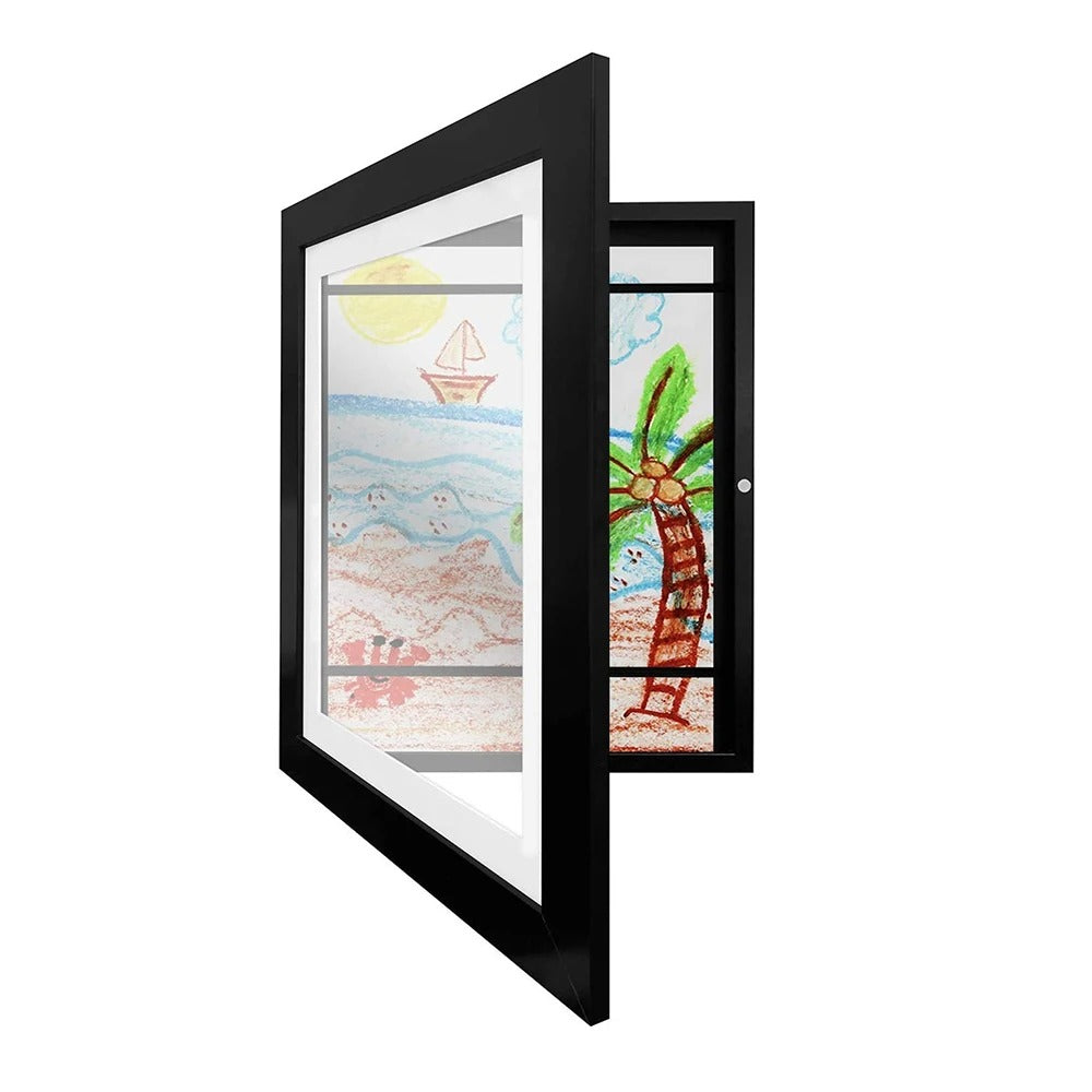 Bilderrahmen | Kunstwerke schnell wechseln | Magnetverschluss, Frontöffnung | FrameJoy