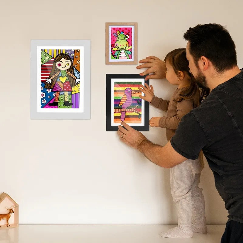 Bilderrahmen | Kunstwerke schnell wechseln | Magnetverschluss, Frontöffnung | FrameJoy
