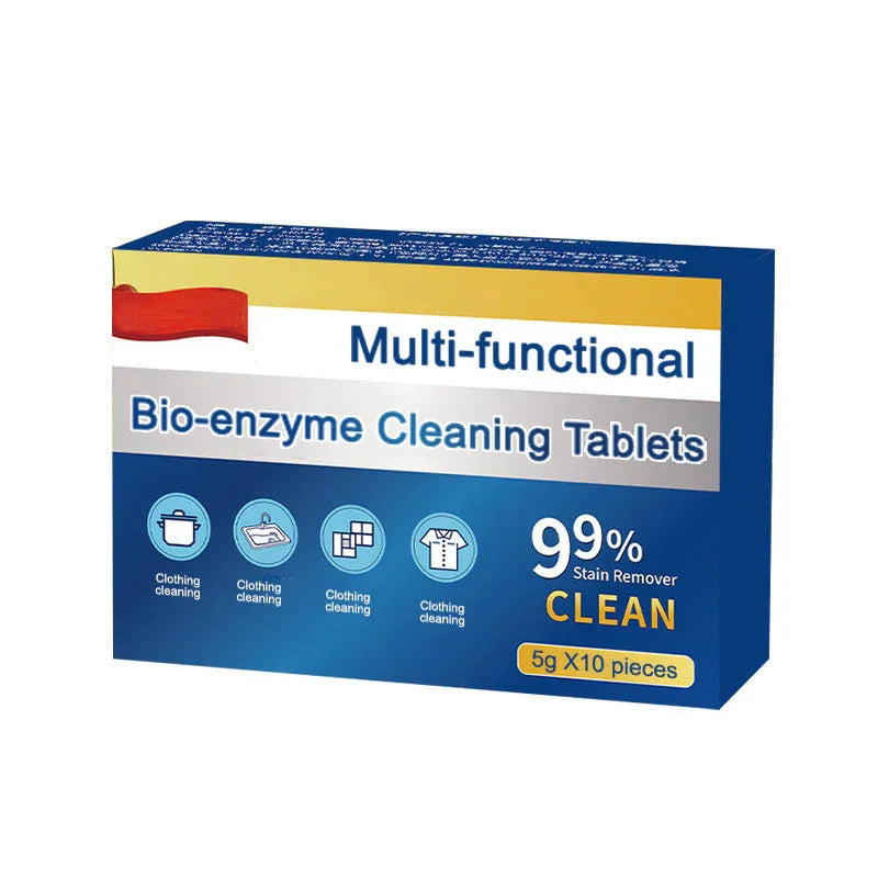 Bio-Enzym-Reinigungstabletten | Löst Flecken Fett Gerüche | Für Textil und Oberfläche | SensoClean