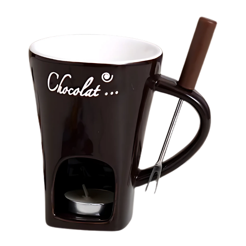 Expérience fondue | Fait fondre le chocolat et le fromage sans électricité | Lavable au lave-vaisselle | ChocoMelt