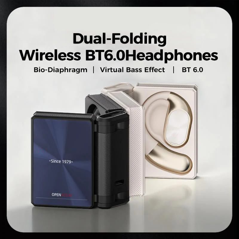 Kabellose Bluetooth Ohrhörer mit Bluetooth 6.0 | IPX5 Wasserschutz & Geräuschreduzierung | Lange Akkulaufzeit mit Ladecase 2