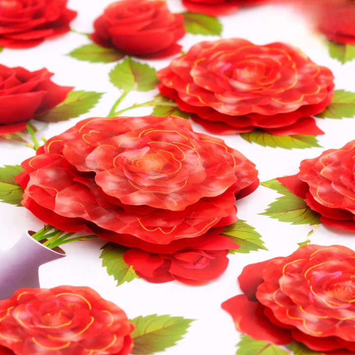 Blumen-Wandsticker mit Schmetterlingen | Abziehen und aufkleben | Wiederverwendbar | DekoFalter