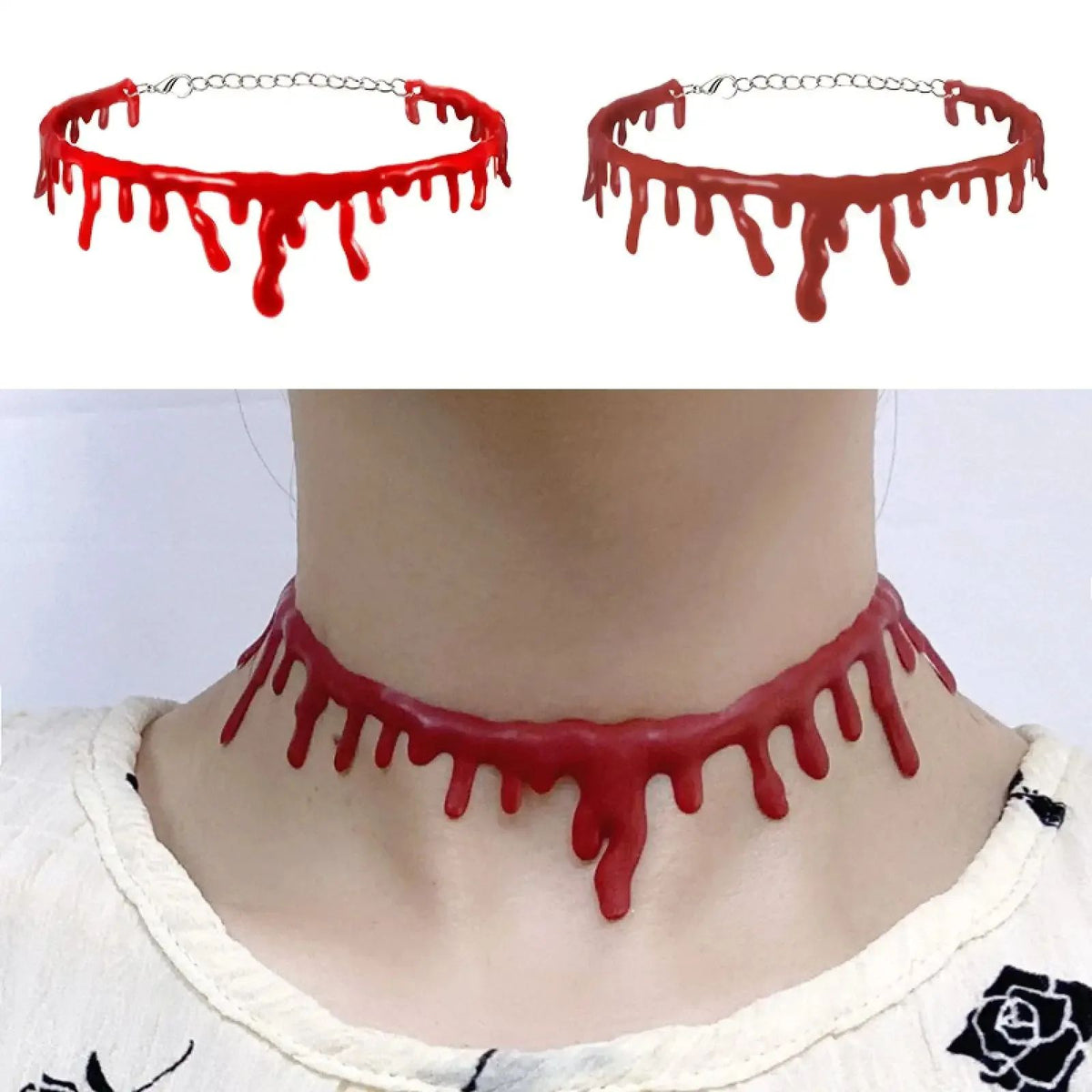 Blutchoker Halloween | Dripping-Effekt & Sofort-Tragefertig 1