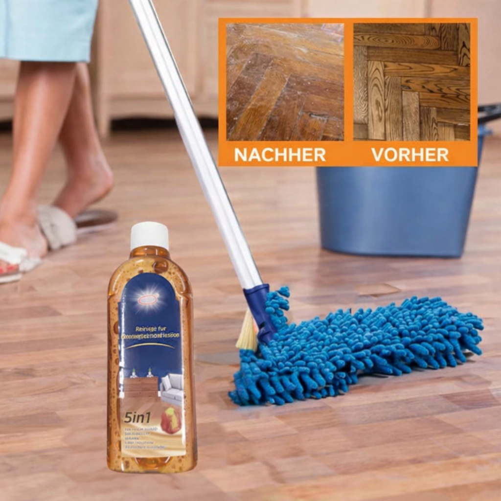 Boden Polierer | All-in-One Bodenreiniger & Politur | Für Holz & Hartböden | CleanerPro