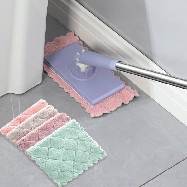 Bodenwischer | Flachmopp mit 360° Drehkopf | Berührungsfreier Padwechsel | MopMate