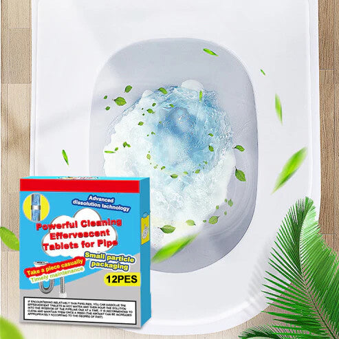 Brausetabletten zur Rohrreinigung | Lösen Fett | Geruchsneutralisierend | DrainTab