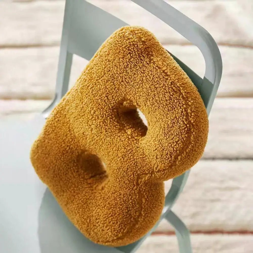 Buchstaben-Kissen | Dekoratives Samtkissen | Personalisiertes Alphabet-Design | Weicher Akzent für Bett oder Sofa | Alphora