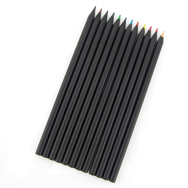 Buntstifte Set 12 Farben | Holzstifte mit Standardmine | Vielseitig einsetzbar für Zeichnen, Skizzieren und Ausmalen 6