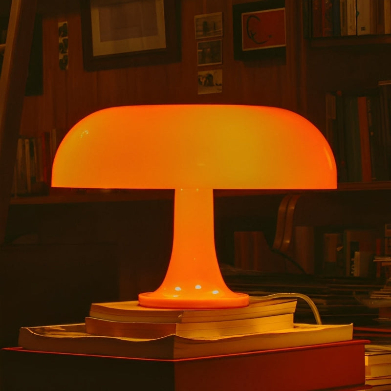 Svampeformet bordlampe | Dæmpbar, tre lysfarver | Varmt retrodesign | SoftCap