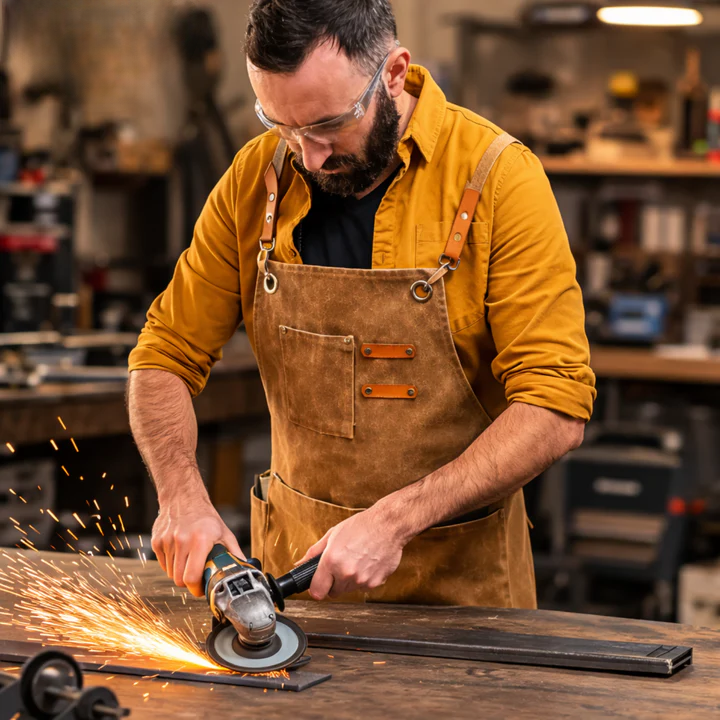 Canvas-Arbeitsschürze | Kreuzträger | Taschen für Werkzeug Zubehör | HandHaven