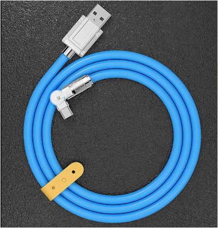 180° Anti-Break Schnelllade-Datenkabel | 120W Schnellladung & 480Mbps Datenübertragung | Geflochtenes Nylon, 20.000 Biegezyklen 8