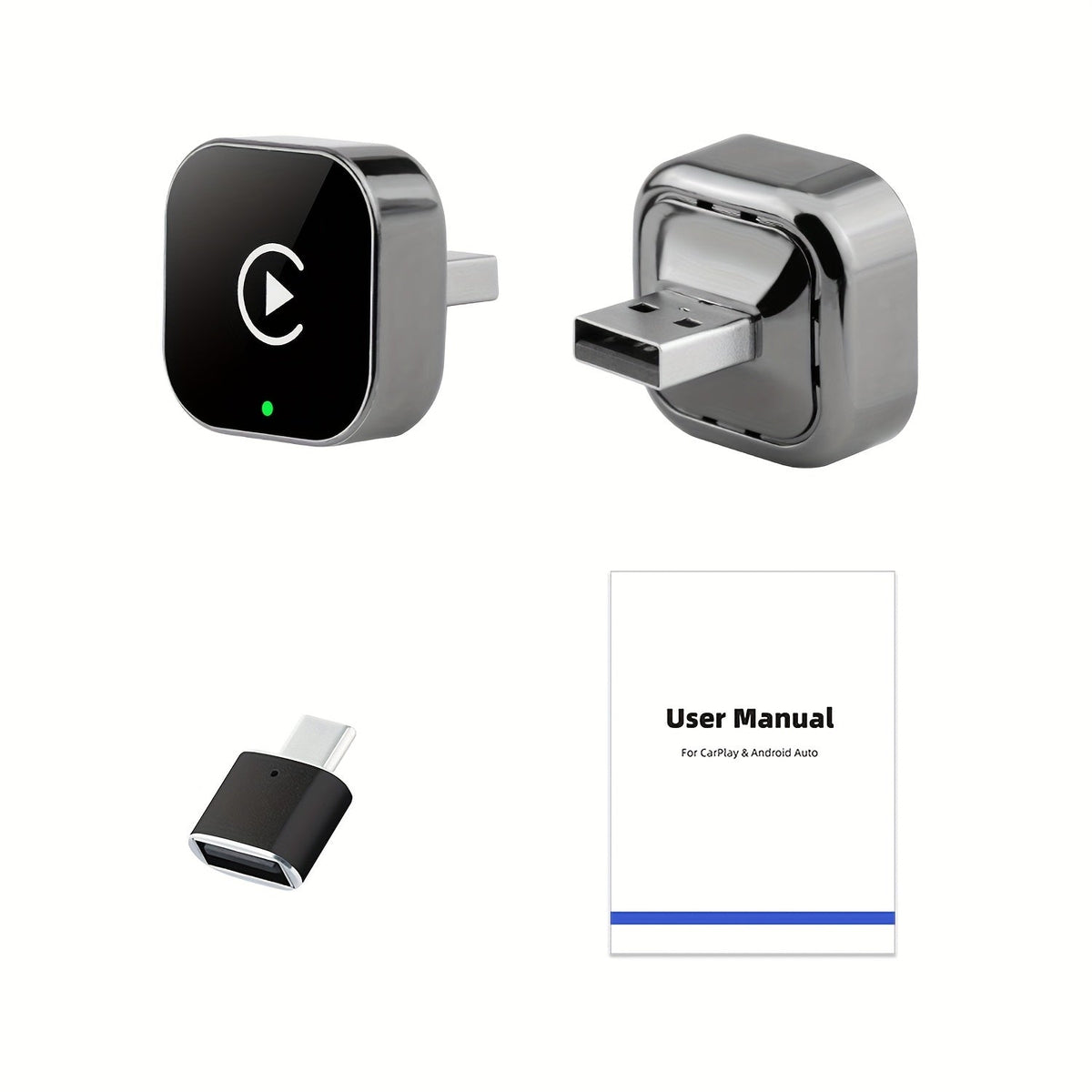 CarPlay & Android Auto Adapter | Plug & Play | Verbindet Automatisch | AutoCast